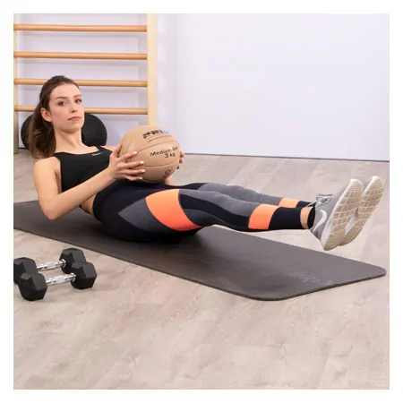 Medicine ball made of leather,  26 cm, 3 kg