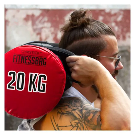 Gymstick Fitnessbag, 20 kg, red,  25 cm x 60 cm