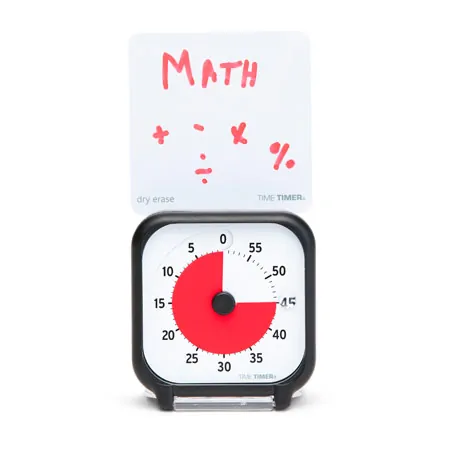 Time Timer Table Clock with acoustic signal, small, 7,5x7,5 cm