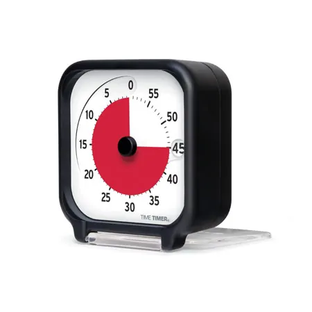 Time Timer Table Clock with acoustic signal, small, 7,5x7,5 cm
