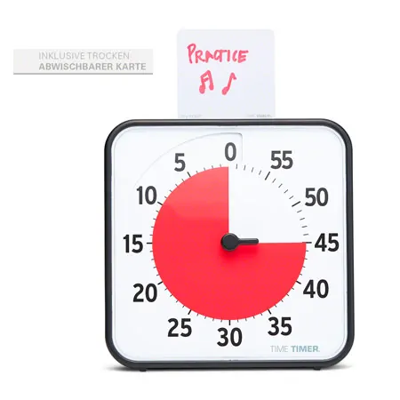 Time Timer Table Clock with acoustic signal, medium, 18x18 cm