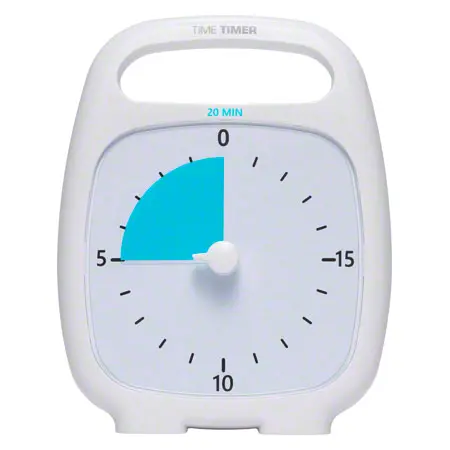 Time Timer Plus Table Clock with acoustic signal, 20 Min., 14x18 cm