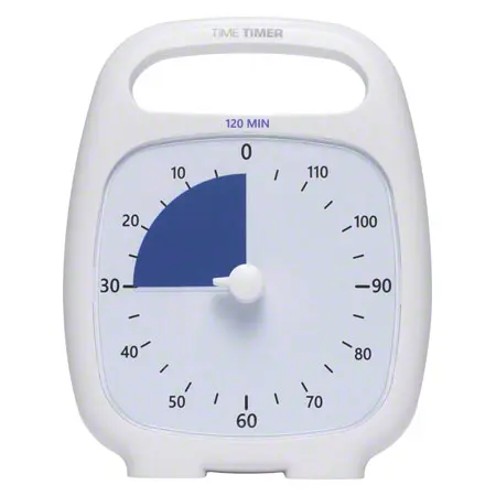Time Timer Plus Table Clock with acoustic signal, 120 Min., 14x18 cm