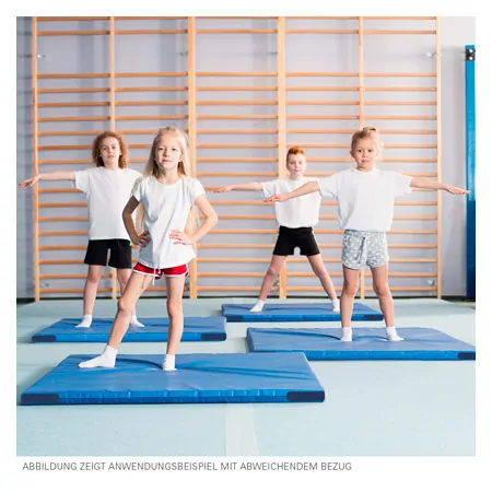 Lightweight gymnastics mat with Velcro corners, 200x100x8 cm