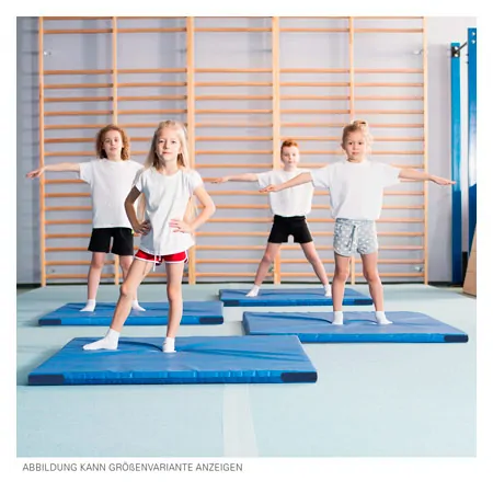 Lightweight gym mat with velcro corners, 200x100x6 cm