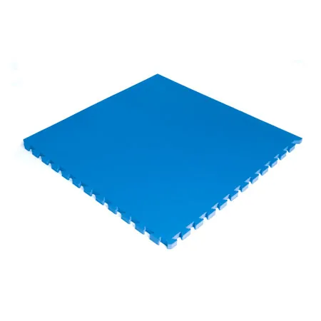 Vario-Top exercise mat, LxWxH 100x100x2.5 cm, blue