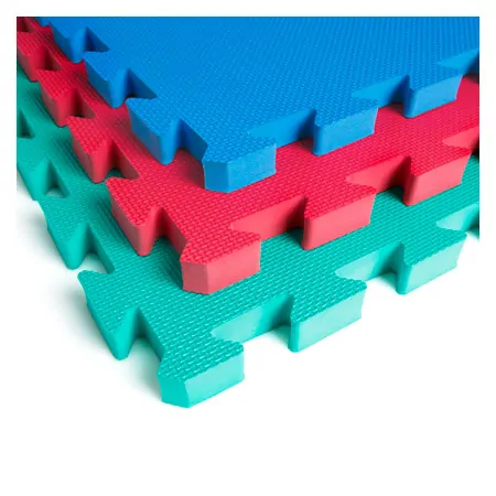 Vario-Top exercise mat, LxWxH 100x100x2.5 cm, blue