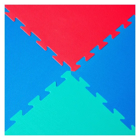 Vario-Top exercise mat, LxWxH 100x100x2.5 cm, blue