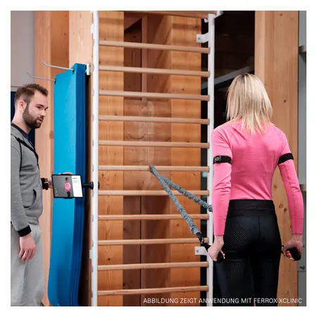 Wall bars metal / wood, 90 x 240 cm W x H, 14 bars