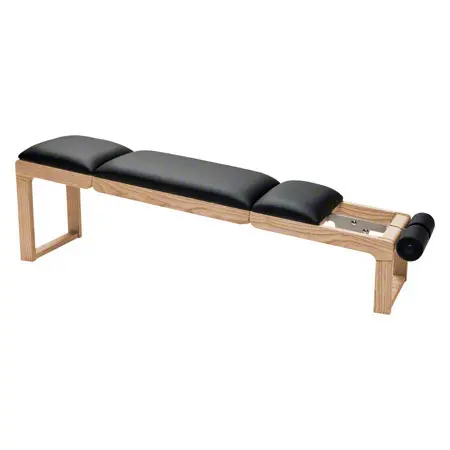 NOHrD Abdominal and Back Trainer Triatrainer, oak, pleather