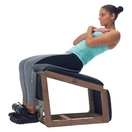 NOHrD Abdominal and Back Trainer Triatrainer, nut tree, pleather