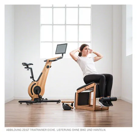 NOHrD Abdominal and Back Trainer Triatrainer, nut tree, pleather