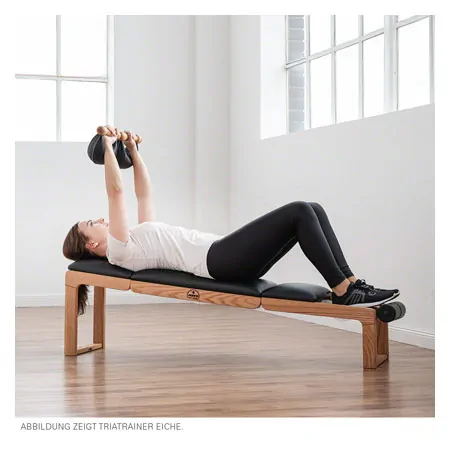 NOHrD Abdominal and Back Trainer Triatrainer, nut tree, pleather