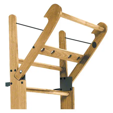 NOHrD wall bars, can be folded down, 14 bars, HxWxD 230x80x13 cm