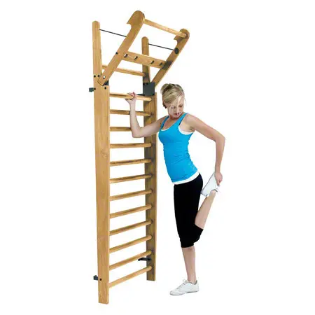 NOHrD wall bars, can be folded down, 14 bars, HxWxD 230x80x13 cm