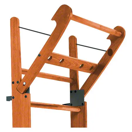 NOHrD Wall bars cherry, foldout, HxWxD 230x80x13 cm, 14 bars