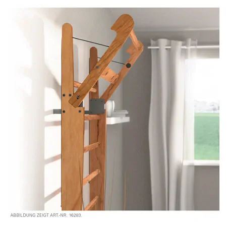 NOHrD Wall bars cherry, foldout, HxWxD 230x80x13 cm, 10 bars