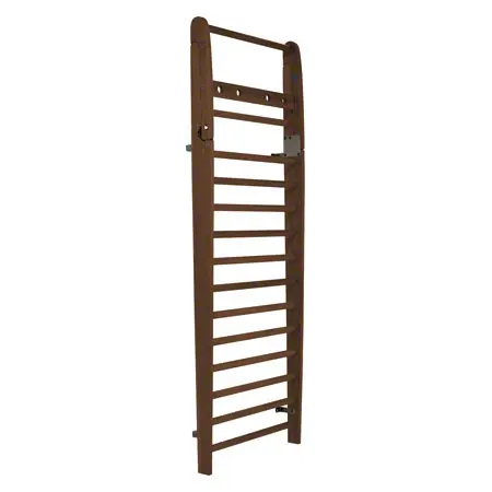 NOHrD Wall bars nut tree, foldout, HxWxD 230x80x13 cm, 14 bars
