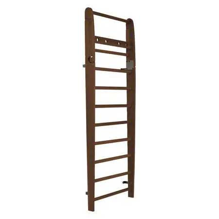 NOHrD Wall bars nut tree, foldout, HxWxD 230x80x13 cm, 10 bars