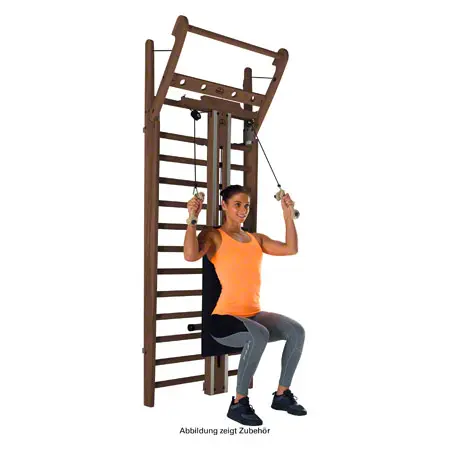 NOHrD Combi-Trainer for wall bars, nut tree