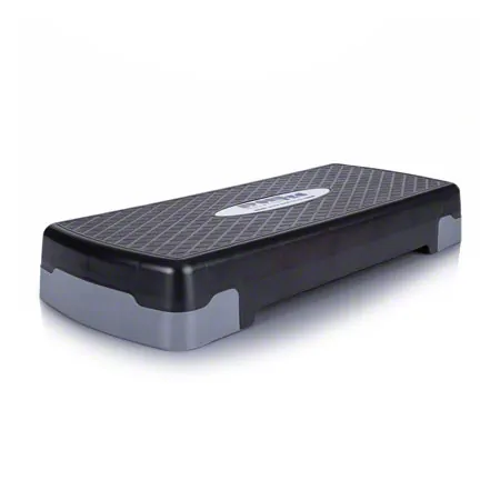 Step board height adjustable, black LxWxH 68x28x10/15 cm