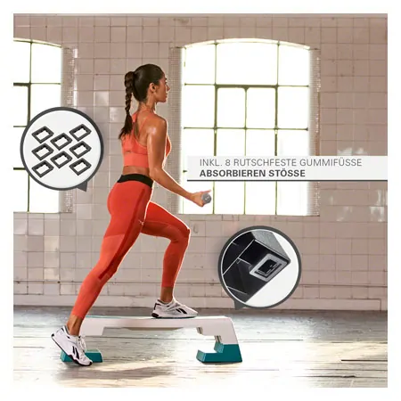 REEBOK Step professional, white-cyan