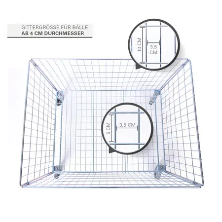 Ball Carts Standard with lid, 2-pcs., 392 L, movable