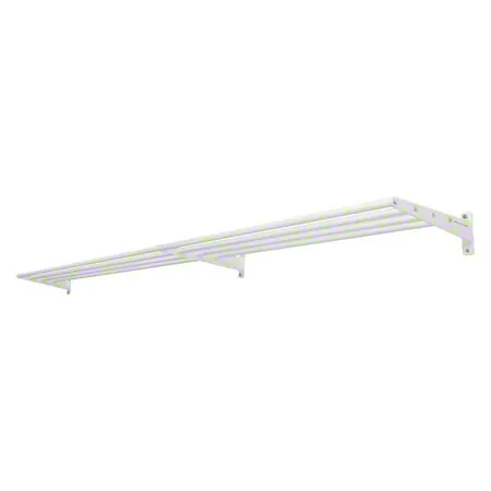 Wall bracket with 4 braces incl. extension module, 50x250 cm
