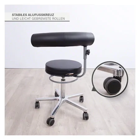 Sanus health chair with height-adjustable lean, 52-72 cm, imitation leather