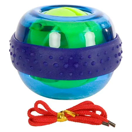 Spaceball Hand exerciser with exercise instructions