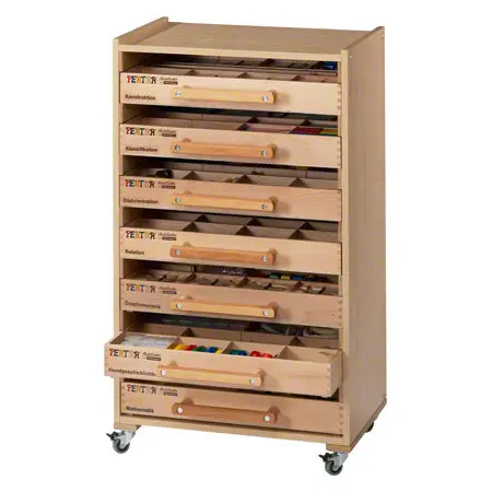 Pertra complete set including 7 suitcases and one suitcase-shelf cart, 2353-pcs.