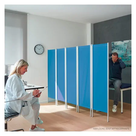 Lightweight screen 4-leaf, HxB 165x204 cm
