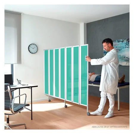 Folding wall flexible, 3-bladed, HxB 165x90 cm