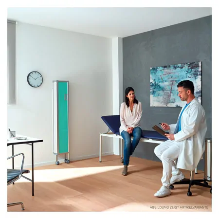 Folding wall flexible, 3-bladed, HxB 165x90 cm