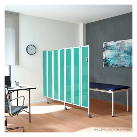 Folding wall flexible, 3-bladed, HxB 165x90 cm