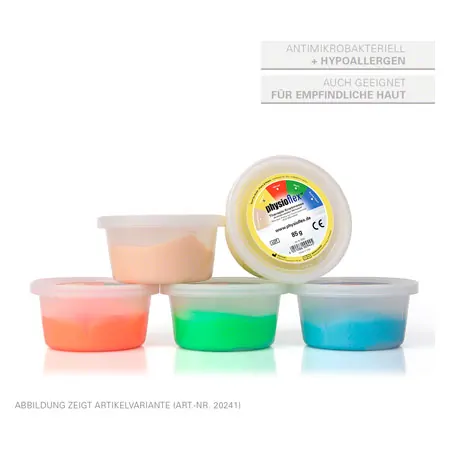 Physioflex therapy clay, set: 85 g, each 1x soft, medium, strong