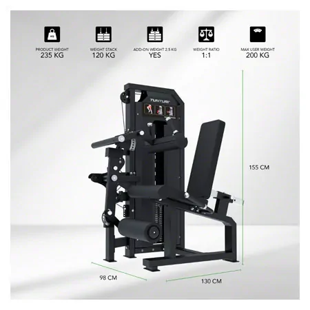 TUNTURI weight station Platinum Dual Leg Curl/Extension, V-series