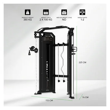 TUNTURI double-rope pulley Platinum Functional Trainer, V-series