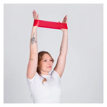 Thera-Band loop set of 4, � 13 cm, 7,6x20,5 cm, each 1x yellow, red, green, blue