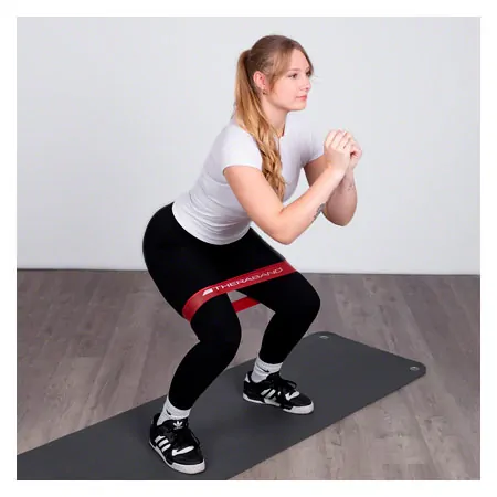 Thera-Band loop set of 4, � 29 cm, 7,6x45,5 cm, each 1x yellow, red, green, blue