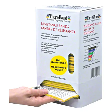 Thera-Band Dispenser incl. 30 bands, light, yellow