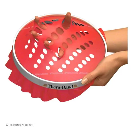 Thera-Band hand exerciser, medium, red, 6 inserts