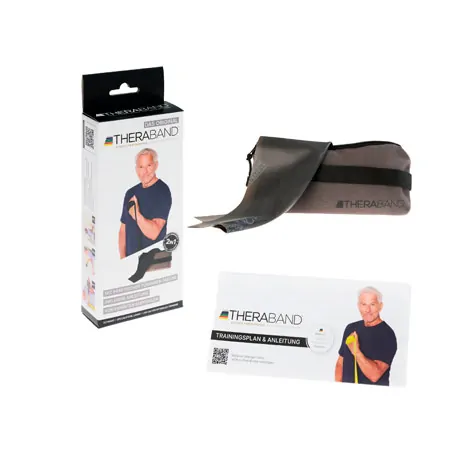 Thera-Band incl. case, 2.50 x 12.8 cm, spezial thick, black