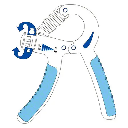 Hand trainer Hand grip reha, resistance 5-20 kg