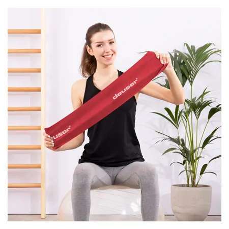 Deuser Physio Band 25 m x 15 cm, extra thick, red