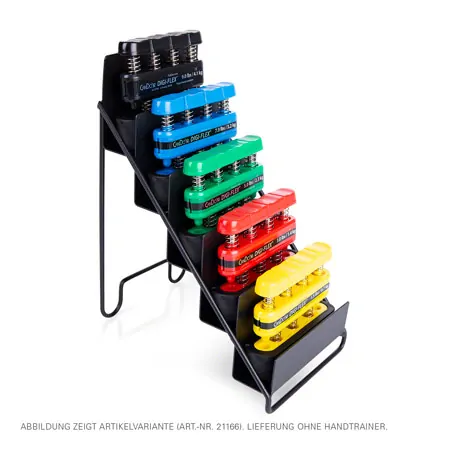 Digi-Flex storage display for 5 hand exerciser