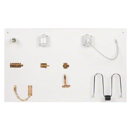 Fine motor skills exercise wall