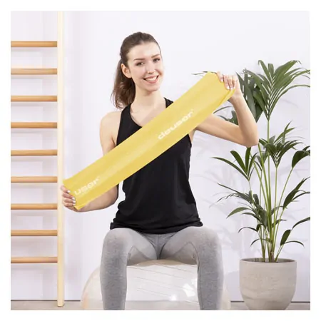 Deuser Band Therapie, 20 m x 10 cm, light, yellow