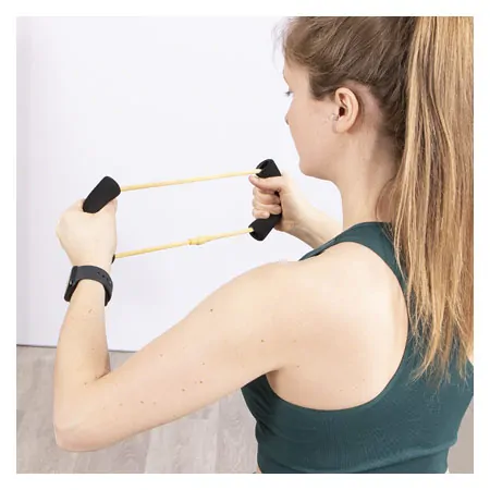 Fitness ring, light, yellow, set of 10