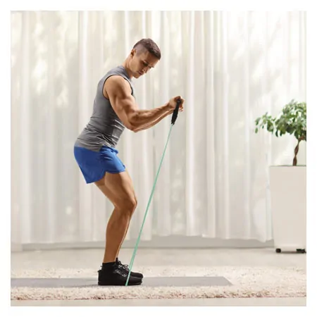 Fitness Tube, medium, green, set of 10